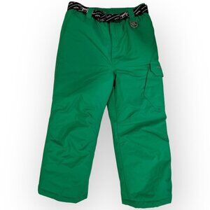 ZeroXposur Snow Pants Belt Elastic Waist Cargo Pocket Green Size Boys 7 Large